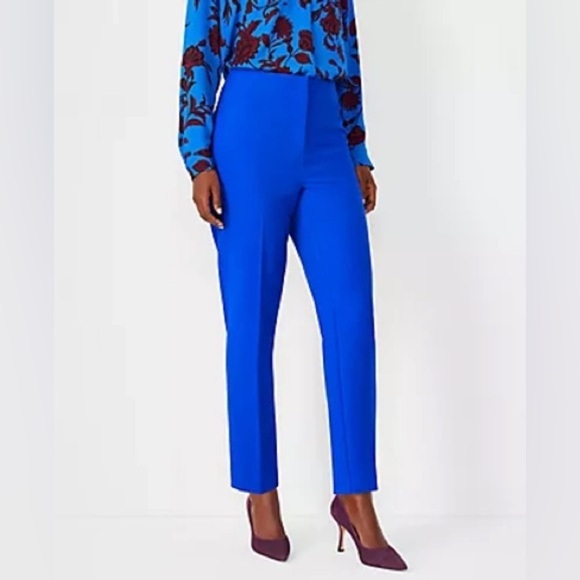 Ann Taylor Lana Slim Pant in Royal Blue Size 4 - Picture 1 of 12